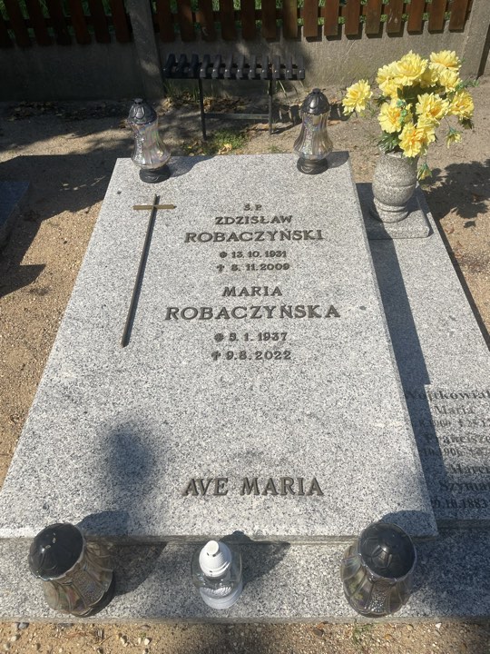 Maria Robaczyńska 1937 Kobylin - Grobonet - Wyszukiwarka osób pochowanych