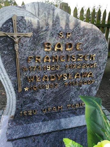 Władysława Bade 1923 Kobylin - Grobonet - Wyszukiwarka osób pochowanych