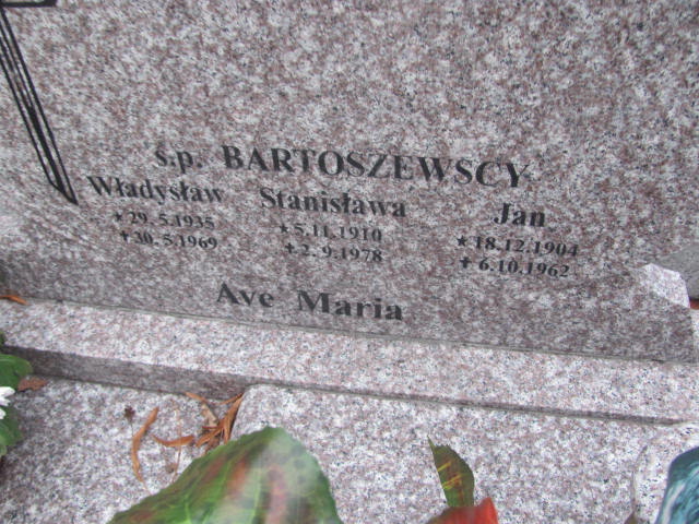 Jan Bartoszewski 1904 Kobylin - Grobonet - Wyszukiwarka osób pochowanych