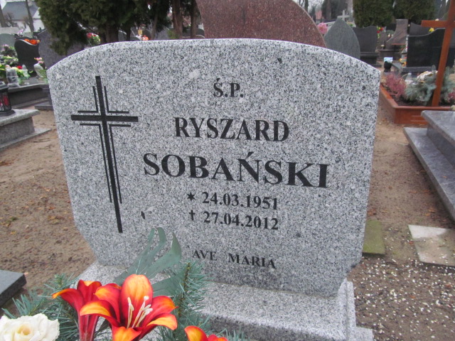 Ryszard Sobański 1951 Kobylin - Grobonet - Wyszukiwarka osób pochowanych