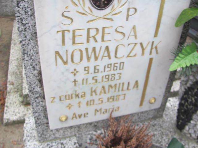 Kamila Nowaczyk Kobylin - Grobonet - Wyszukiwarka osób pochowanych